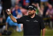20 July 2019; Shane Lowry of Ireland celebrates a putt on the 6th green during Day Three of the 148th Open Championship at Royal Portrush in Portrush, Co Antrim. Photo by Brendan Moran/Sportsfile