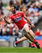 20 July 2019; James Loughrey of Cork celebrates after scoring his side's second goal during the GAA Football All-Ireland Senior Championship Quarter-Final Group 2 Phase 2 match between Cork and Tyrone at Croke Park in Dublin. Photo by David Fitzgerald/Sportsfile