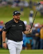20 July 2019; Shane Lowry of Ireland acknowledges the gallery after a birdie putt during Day Three of the 148th Open Championship at Royal Portrush in Portrush, Co Antrim. Photo by Brendan Moran/Sportsfile