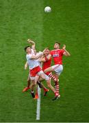 20 July 2019; Richard Donnelly of Tyrone in action against Ian Maguire of Cork during the GAA Football All-Ireland Senior Championship Quarter-Final Group 2 Phase 2 match between Cork and Tyrone at Croke Park in Dublin. Photo by Seb Daly/Sportsfile
