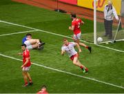 20 July 2019; Cathal McShane of Tyrone celebrates after scoring his side's first goal of the game during the GAA Football All-Ireland Senior Championship Quarter-Final Group 2 Phase 2 match between Cork and Tyrone at Croke Park in Dublin. Photo by Seb Daly/Sportsfile
