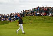 20 July 2019; Shane Lowry of Ireland after a birdie putt on the 10th green during Day Three of the 148th Open Championship at Royal Portrush in Portrush, Co Antrim. Photo by Ramsey Cardy/Sportsfile