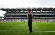 20 July 2019; Tyrone manager Mickey Harte watches on during the GAA Football All-Ireland Senior Championship Quarter-Final Group 2 Phase 2 match between Cork and Tyrone at Croke Park in Dublin. Photo by David Fitzgerald/Sportsfile