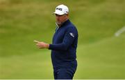 20 July 2019; Lee Westwood of England reacts to a missed putt on the 12th green during Day Three of the 148th Open Championship at Royal Portrush in Portrush, Co Antrim. Photo by Brendan Moran/Sportsfile