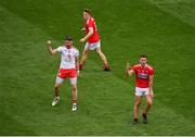 20 July 2019; Matthew Donnelly of Tyrone celebrates kicking a point during the GAA Football All-Ireland Senior Championship Quarter-Final Group 2 Phase 2 match between Cork and Tyrone at Croke Park in Dublin. Photo by Seb Daly/Sportsfile