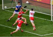 20 July 2019; Matthew Donnelly of Tyrone sees his effort on goal saved by Mark White of Cork during the GAA Football All-Ireland Senior Championship Quarter-Final Group 2 Phase 2 match between Cork and Tyrone at Croke Park in Dublin. Photo by Seb Daly/Sportsfile