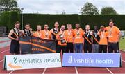 20 July 2019; Clonliffe Harriers A.C., who won the Premier Men's team event, during the AAI National League Final at Tullamore Harriers Stadium in Tullamore, Co. Offaly. Photo by Matt Browne/Sportsfile