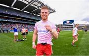 20 July 2019; Cathal McShane of Tyrone celebrates following the GAA Football All-Ireland Senior Championship Quarter-Final Group 2 Phase 2 match between Cork and Tyrone at Croke Park in Dublin. Photo by David Fitzgerald/Sportsfile