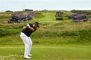 20 July 2019; Shane Lowry of Ireland hits a tee shot on the 13th during Day Three of the 148th Open Championship at Royal Portrush in Portrush, Co Antrim. Photo by Ramsey Cardy/Sportsfile