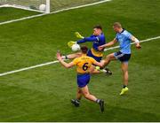 20 July 2019; Paul Mannion of Dublin sees his shot saved by Darren O’Malley of Roscommon during the GAA Football All-Ireland Senior Championship Quarter-Final Group 2 Phase 2 match between Dublin and Roscommon at Croke Park in Dublin. Photo by Seb Daly/Sportsfile