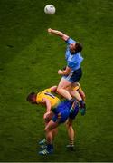 20 July 2019; John Small of Dublin in action against Cathal Cregg, left, and Colin Compton of Roscommon during the GAA Football All-Ireland Senior Championship Quarter-Final Group 2 Phase 2 match between Dublin and Roscommon at Croke Park in Dublin. Photo by Seb Daly/Sportsfile