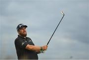 20 July 2019; Shane Lowry of Ireland watches his second shot on the 15th hole during Day Three of the 148th Open Championship at Royal Portrush in Portrush, Co Antrim. Photo by Ramsey Cardy/Sportsfile