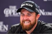 20 July 2019; Shane Lowry of Ireland during a press conference after finsishing his round on Day Three of the 148th Open Championship at Royal Portrush in Portrush, Co Antrim. Photo by Brendan Moran/Sportsfile