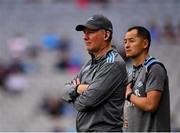20 July 2019; Dublin manager Jim Gavin, left, and selector Jason Sherlock during the GAA Football All-Ireland Senior Championship Quarter-Final Group 2 Phase 2 match between Dublin and Roscommon at Croke Park in Dublin. Photo by Seb Daly/Sportsfile