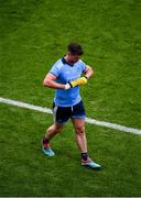 20 July 2019; Michael Darragh Macauley of Dublin leaves the field after being shown a black card during the GAA Football All-Ireland Senior Championship Quarter-Final Group 2 Phase 2 match between Dublin and Roscommon at Croke Park in Dublin. Photo by Seb Daly/Sportsfile