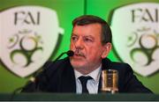 20 July 2019; FAI President Donal Conway during a press conference following the FAI EGM at Dunboyne Castle in Dunboyne, Co. Meath. Photo by Eóin Noonan/Sportsfile