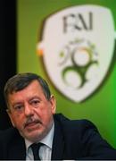 20 July 2019; FAI President Donal Conway during a press conference following the FAI EGM at Dunboyne Castle in Dunboyne, Co. Meath. Photo by Eóin Noonan/Sportsfile