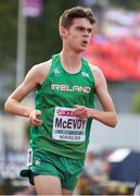 20 July 2019; Shay McEvoy competing in the Men's 3000m Final during Day Three of the European Athletics U20 Championships in Borås, Sweden. Photo by Giancarlo Colombo/Sportsfile