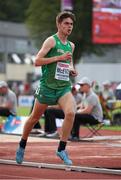 20 July 2019; Shay McEvoy of Ireland competing in the Men's 3000m Final during Day Three of the European Athletics U20 Championships in Borås, Sweden. Photo by Giancarlo Colombo/Sportsfile