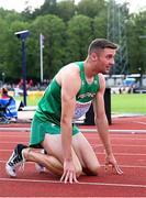 20 July 2019; Aaron Sexton of Ireland after competing in the Men's 200mduring Day Three of the European Athletics U20 Championships in Borås, Sweden. Photo by Giancarlo Colombo/Sportsfile