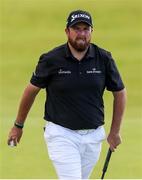 20 July 2019; Shane Lowry of Ireland after making a putt on the 2nd green during Day Three of the 148th Open Championship at Royal Portrush in Portrush, Co Antrim. Photo by John Dickson/Sportsfile