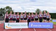 20 July 2019; The Galway County women's team who came second in the Premier ladies team event during the AAI National League Final at Tullamore Harriers Stadium in Tullamore, Co. Offaly. Photo by Matt Browne/Sportsfile