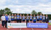 20 July 2019; The Tipperary County ladies team who came third in the Premier ladies team event during the AAI National League Final at Tullamore Harriers Stadium in Tullamore, Co. Offaly. Photo by Matt Browne/Sportsfile