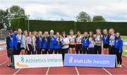 20 July 2019; Dundrum South Dublin AC who won the Premier Ladies team event during the AAI National League Final at Tullamore Harriers Stadium in Tullamore, Co. Offaly. Photo by Matt Browne/Sportsfile