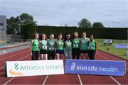 20 July 2019; The Kerry Athletics team who came third in the Division 1 ladies team event during the AAI National League Final at Tullamore Harriers Stadium in Tullamore, Co. Offaly. Photo by Matt Browne/Sportsfile