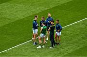 21 July 2019; Meath players on the pitch before the GAA Football All-Ireland Senior Championship Quarter-Final Group 1 Phase 2 match between Mayo and Meath at Croke Park in Dublin. Photo by Ray McManus/Sportsfile