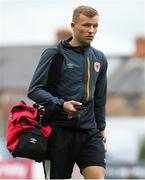 21 July 2019; Jamie Lennon of St Patrick's Athletic arrives ahead of the SSE Airtricity League Premier Division match between Bohemians and St Patrick's Athletic at Dalymount Park in Dublin. Photo by Michael P Ryan/Sportsfile