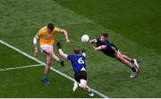 21 July 2019; Ethan Devine of Meath in action against Colm Boyle, left, and Aidan O'Shea of Mayo during the GAA Football All-Ireland Senior Championship Quarter-Final Group 1 Phase 2 match between Mayo and Meath at Croke Park in Dublin. Photo by Daire Brennan/Sportsfile