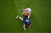 21 July 2019; Cillian O'Sullivan of Meath in action against Donal Vaughan of Mayo during the GAA Football All-Ireland Senior Championship Quarter-Final Group 1 Phase 2 match between Mayo and Meath at Croke Park in Dublin. Photo by Daire Brennan/Sportsfile