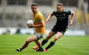 21 July 2019; Pádraic Harnan of Meath in action against Andy Moran of Mayo during the GAA Football All-Ireland Senior Championship Quarter-Final Group 1 Phase 2 match between Mayo and Meath at Croke Park in Dublin. Photo by David Fitzgerald/Sportsfile