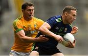 21 July 2019; Andy Moran of Mayo in action against Pádraic Harnan of Meath during the GAA Football All-Ireland Senior Championship Quarter-Final Group 1 Phase 2 match between Mayo and Meath at Croke Park in Dublin. Photo by David Fitzgerald/Sportsfile