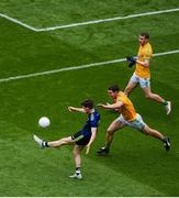 21 July 2019; Fergal Boland of Mayo in action against Pádraic Harnan of Meath during the GAA Football All-Ireland Senior Championship Quarter-Final Group 1 Phase 2 match between Mayo and Meath at Croke Park in Dublin. Photo by Daire Brennan/Sportsfile