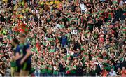 21 July 2019; Mayo supporters celebrate their side's first goal scored by Kevin McLoughlin during the GAA Football All-Ireland Senior Championship Quarter-Final Group 1 Phase 2 match between Mayo and Meath at Croke Park in Dublin. Photo by David Fitzgerald/Sportsfile