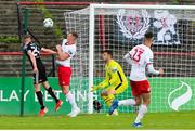 21 July 2019; Ryan Swan of Bohemians scores his sides first goal of the game during the SSE Airtricity League Premier Division match between Bohemians and St Patrick's Athletic at Dalymount Park in Dublin. Photo by Michael P Ryan/Sportsfile