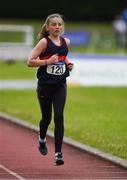 21 July 2019; Isabelle Mary McDonnell of Oriel AC, Co Monaghan, competing in the Girls U14 800m event during the Irish Life Health Juvenile B’s & Relays at Tullamore Harriers Stadium in Tullamore, Co. Offaly. Photo by Piaras Ó Mídheach/Sportsfile