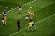 21 July 2019; Adrian Spillane of Kerry and Michael Murphy of Donegal contest a throw-in during the GAA Football All-Ireland Senior Championship Quarter-Final Group 1 Phase 2 match between Kerry and Donegal at Croke Park in Dublin. Photo by Daire Brennan/Sportsfile