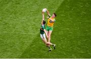 21 July 2019; Jason McGee of Donegal in action against Adrian Spillane of Kerry during the GAA Football All-Ireland Senior Championship Quarter-Final Group 1 Phase 2 match between Kerry and Donegal at Croke Park in Dublin. Photo by Daire Brennan/Sportsfile
