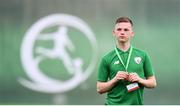 21 July 2019; Andy Lyons of Republic of Ireland prior to the 2019 UEFA U19 European Championship Finals group B match between Republic of Ireland and Czech Republic at the FFA Academy Stadium in Yerevan, Armenia. Photo by Stephen McCarthy/Sportsfile
