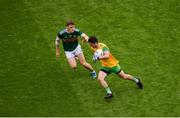 21 July 2019; Ryan McHugh of Donegal in action against Gavin White of Kerry during the GAA Football All-Ireland Senior Championship Quarter-Final Group 1 Phase 2 match between Kerry and Donegal at Croke Park in Dublin. Photo by Daire Brennan/Sportsfile