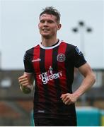 21 July 2019; Ryan Swan of Bohemians celebrates after scoring his side's third goal during the SSE Airtricity League Premier Division match between Bohemians and St Patrick's Athletic at Dalymount Park in Dublin. Photo by Michael P Ryan/Sportsfile