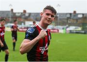 21 July 2019; Ryan Swan of Bohemians celebrates following the SSE Airtricity League Premier Division match between Bohemians and St Patrick's Athletic at Dalymount Park in Dublin. Photo by Michael P Ryan/Sportsfile