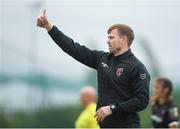 21 July 2019; Wexford Youths manager Tom Elmes during the SÓ Hotels Women's National League Cup Final match between Wexford Youths Women and Shelbourne at Ferrycarrig Park in Wexford. Photo by Harry Murphy/Sportsfile