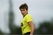 21 July 2019; Referee Michelle O'Neill during the SÓ Hotels Women's National League Cup Final match between Wexford Youths Women and Shelbourne at Ferrycarrig Park in Wexford. Photo by Harry Murphy/Sportsfile