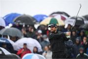 21 July 2019; Shane Lowry of Ireland plays a tee shot from the 9th tee box during Day Four of the 148th Open Championship at Royal Portrush in Portrush, Co Antrim. Photo by Ramsey Cardy/Sportsfile