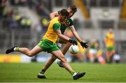 21 July 2019; Daire Ó Baoill of Donegal in action against Adrian Spillane of Kerry during the GAA Football All-Ireland Senior Championship Quarter-Final Group 1 Phase 2 match between Kerry and Donegal at Croke Park in Dublin. Photo by David Fitzgerald/Sportsfile