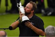 21 July 2019; Shane Lowry of Ireland celebrates with the Claret Jug after winning The Open Championship on Day Four of the 148th Open Championship at Royal Portrush in Portrush, Co Antrim. Photo by Brendan Moran/Sportsfile